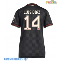 Camisa de time de futebol Bayern Munich Luis Diaz #14 Replicas 3º Equipamento Feminina 2025-26 Manga Curta